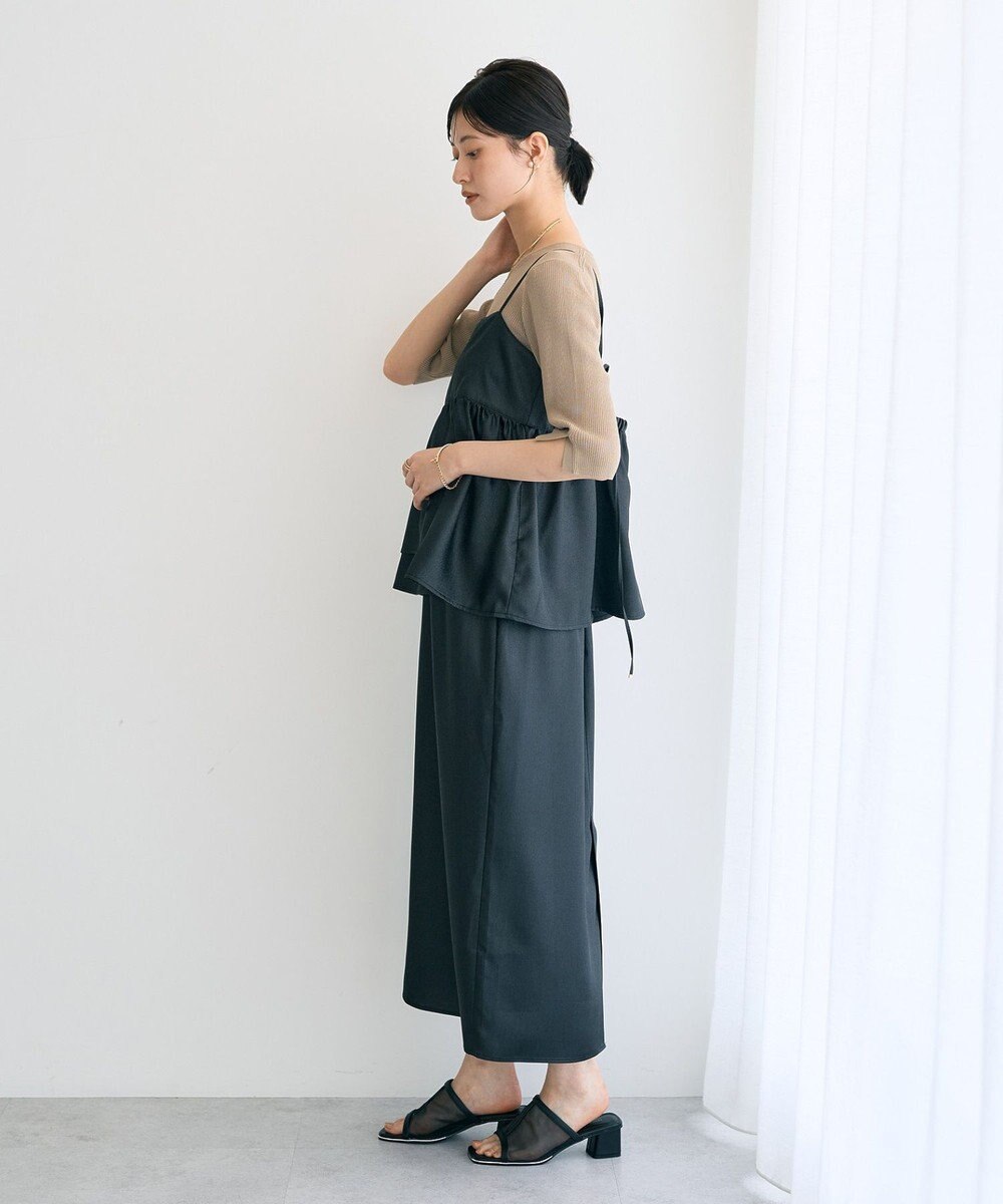 YECCA VECCA シャイニーロングスカート 