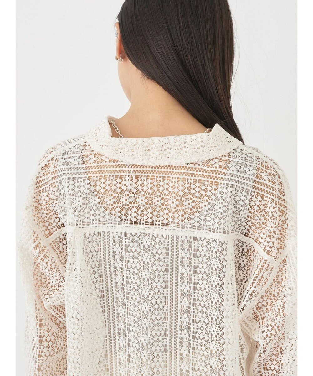 earth music&ecology レースショートシャツ 