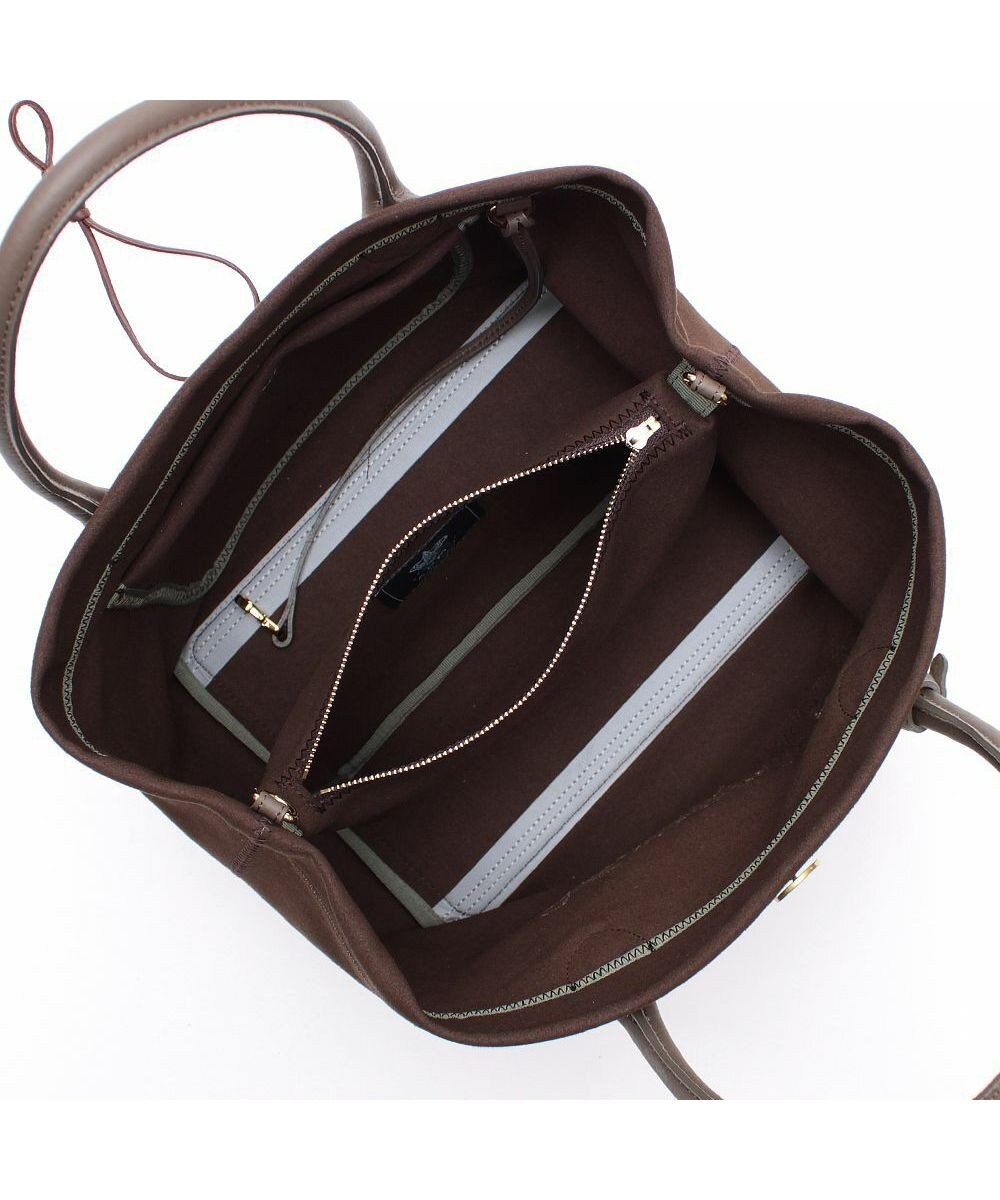 A.D.M.J. 【ファブリック】スエードプラス/マーキスショルダーストラップ付トート25cm 