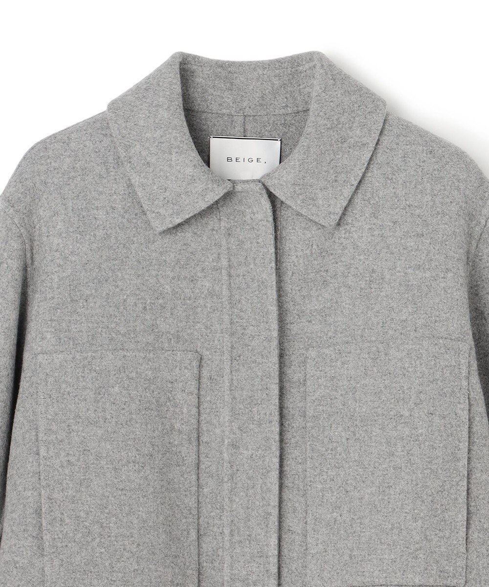 BEIGE， CHAMPIONNET / ウールメルトン シャツジャケット 