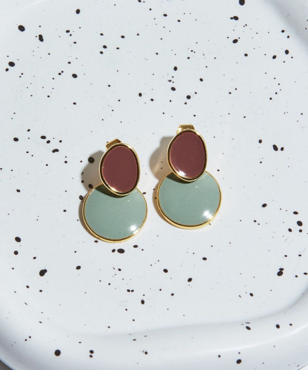 Tiaclasse 2トーンピアス 