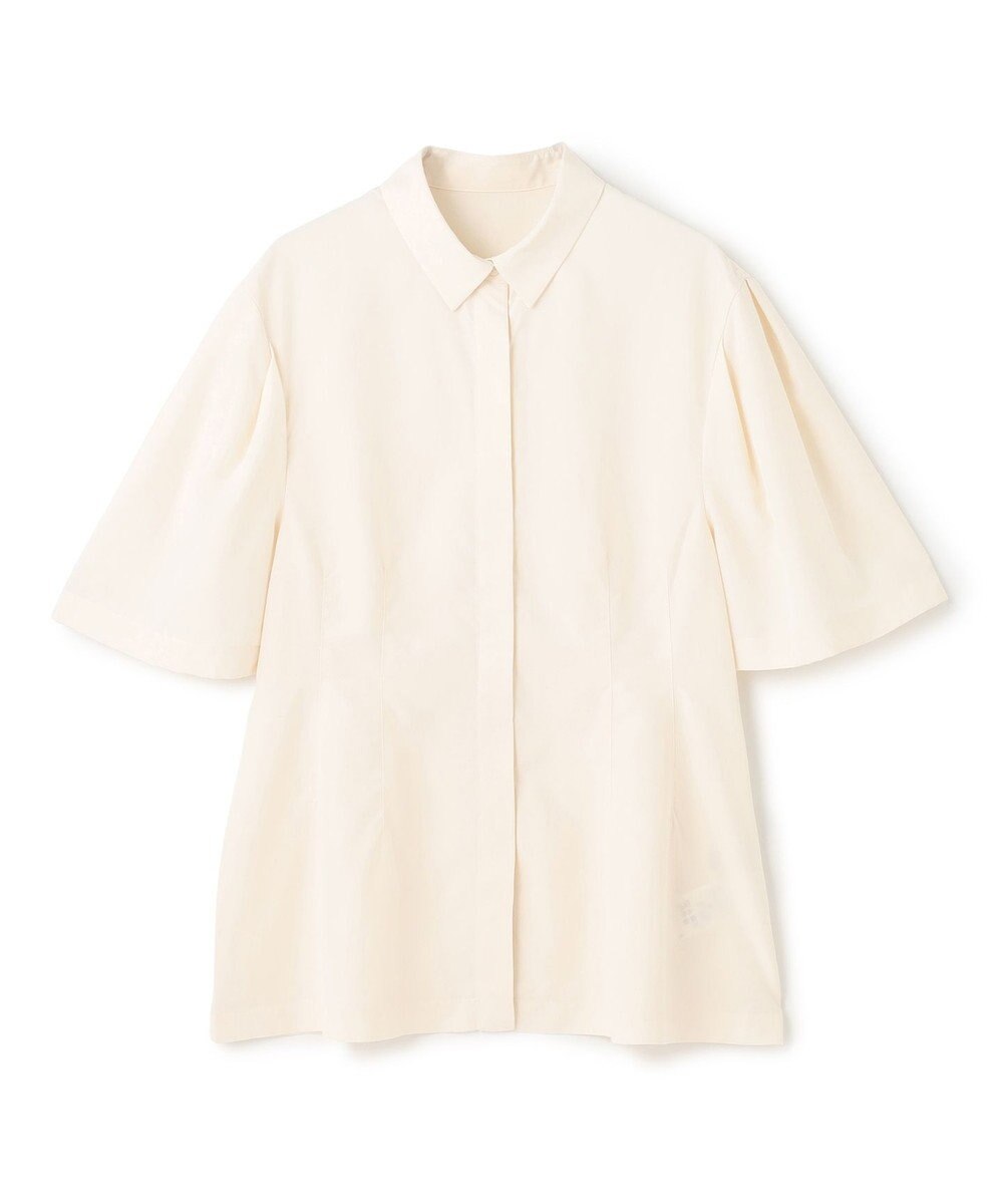 UNFILO L フィブリル ペプラムブラウス 