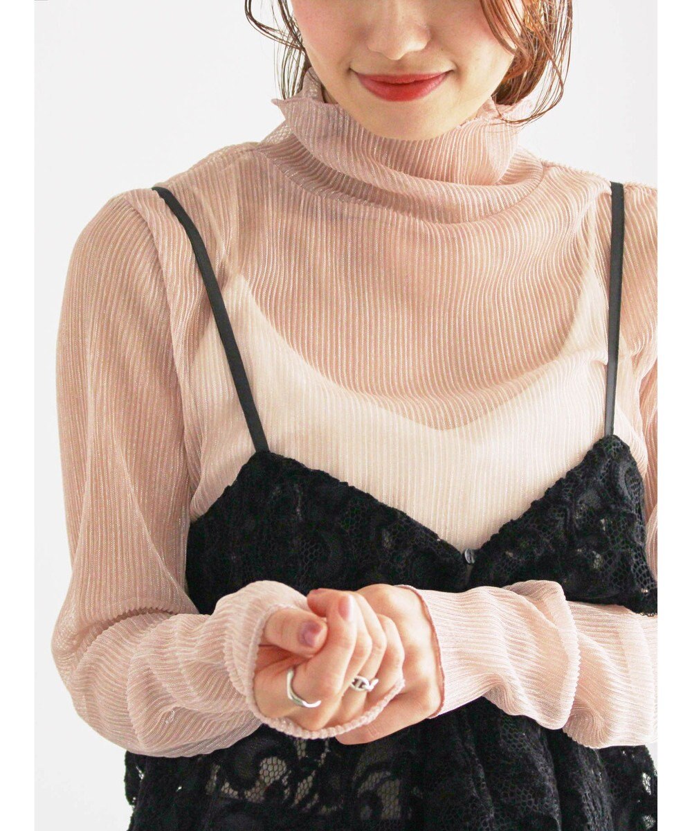 Te chichi ラメプリーツシアータートルインナー 