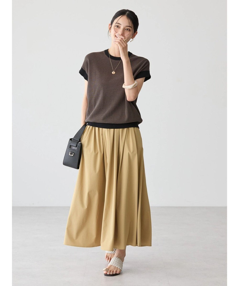 AMERICAN HOLIC イージーケア＋接触冷感ウエストタックフレアスカート 