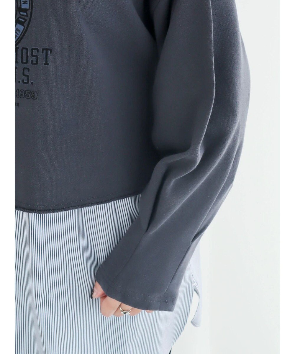 Green Parks クロップド丈ロゴプルオーバー 