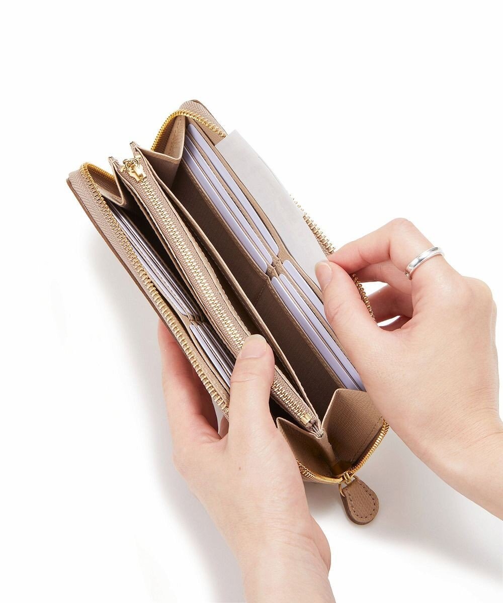 TOPKAPI 【TOPKAPI】角シボ型押し・ ラウンド 長財布 COLORATO コロラート 