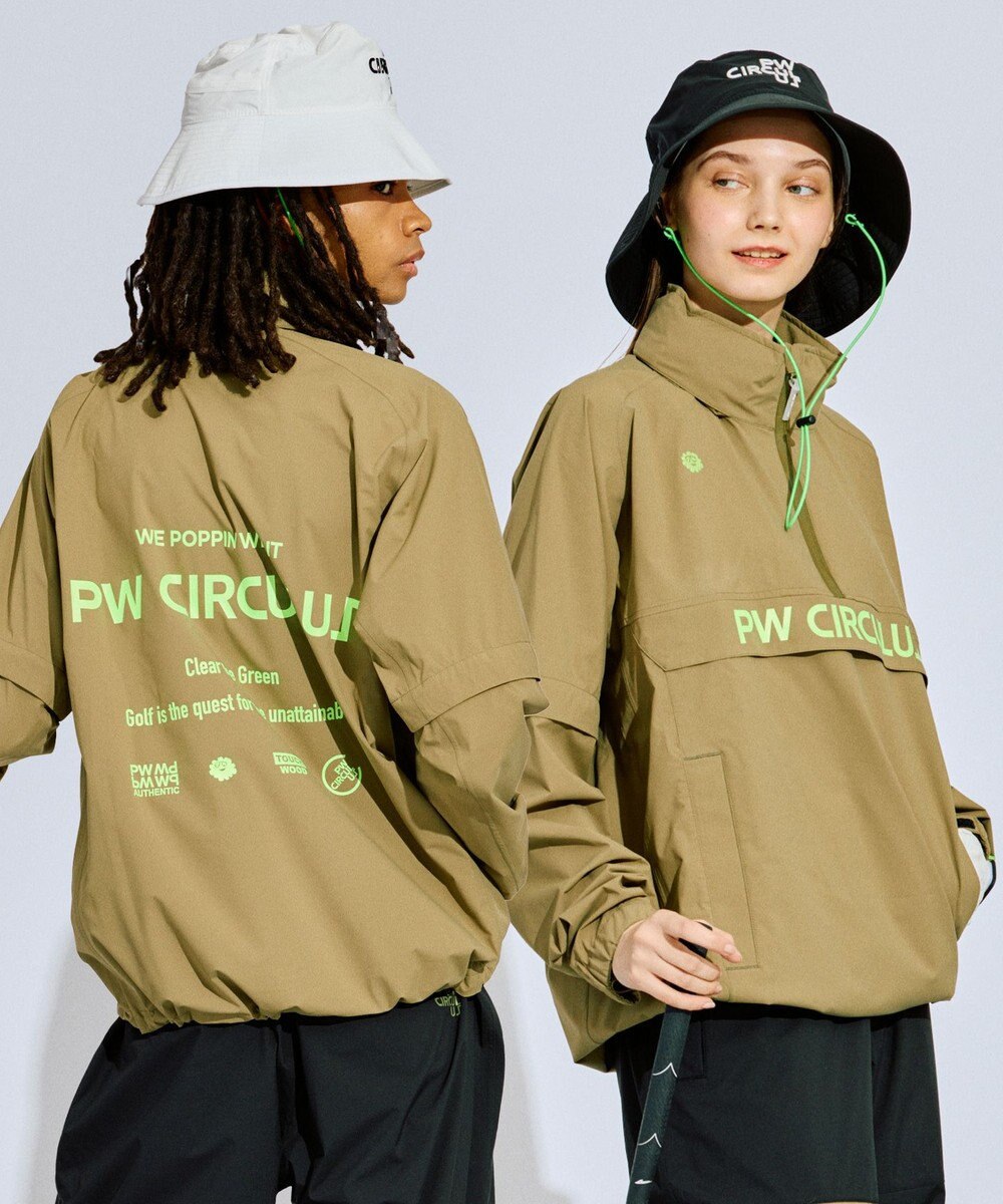 PW CIRCULUS 【 耐水圧20000mm  / レイン対応 】【UNISEX】防水レインブルゾン ゴルフ 