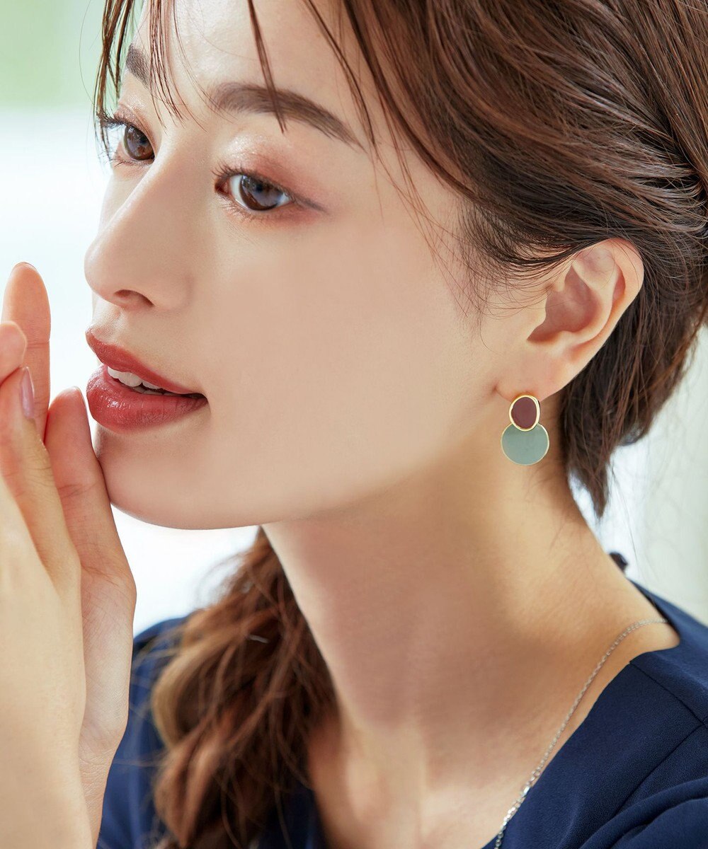 Tiaclasse 2トーンピアス 