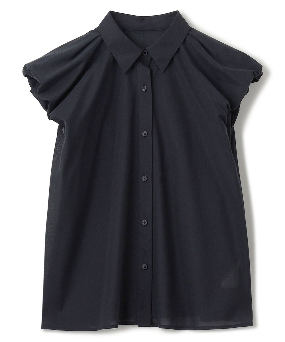 uncrave 【新色追加・洗濯機洗い可】シアー タックスリーブブラウス（uncrave STANDARD） 