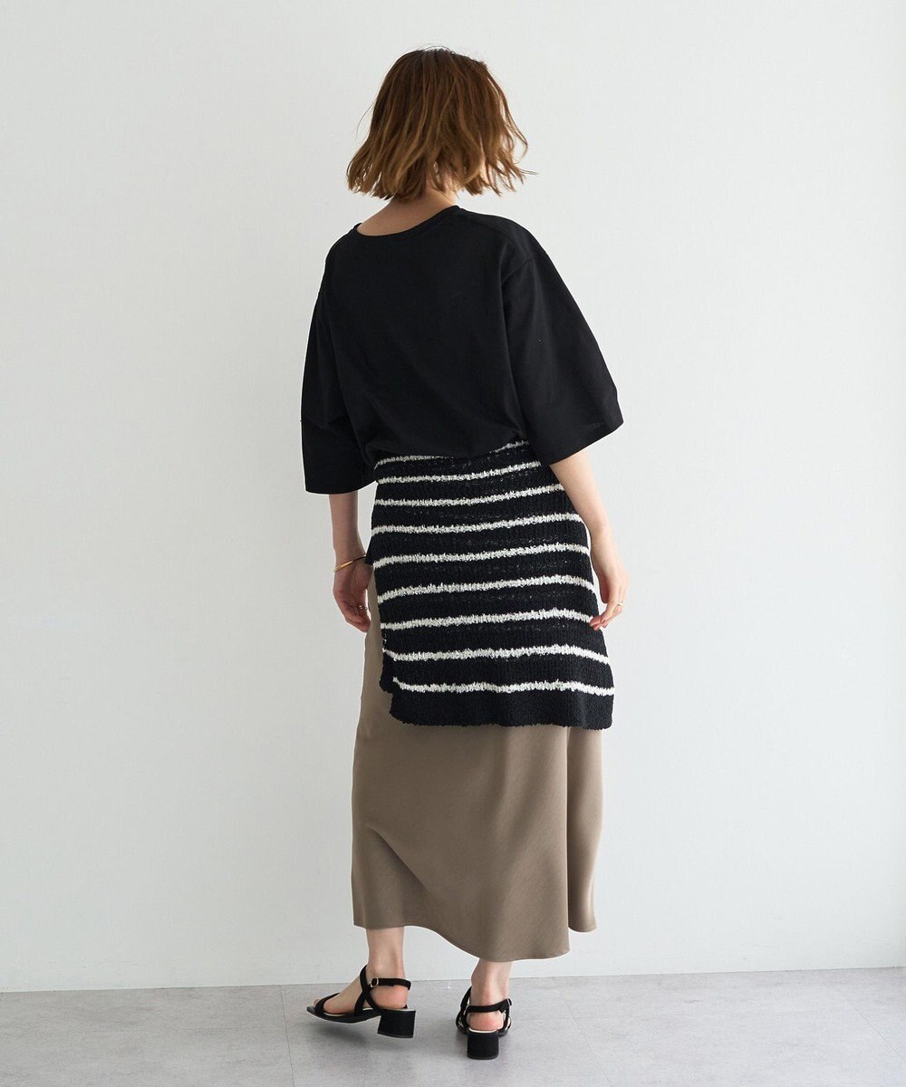 YECCA VECCA 【UVカット】ワイドスリーブ箔プリントTee 