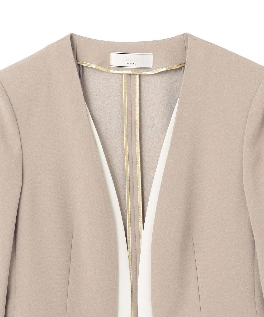 BEIGE， 【洗える・VERY NaVY 11月号掲載】CINDY / ダブルカラージャケット 