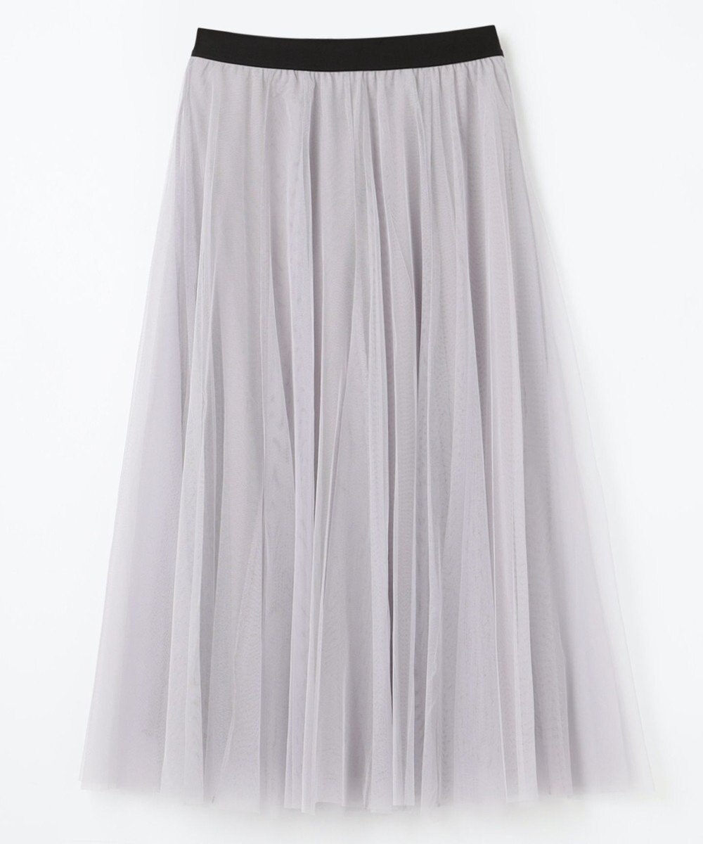 ANY 【ウエストゴム】チュールフレアースカート 