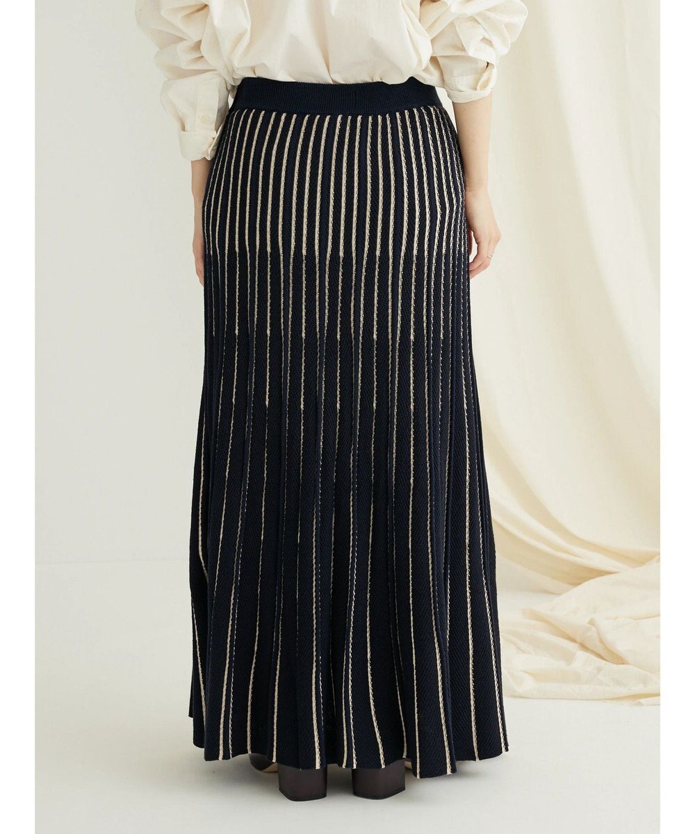 CRAFT STANDARD BOUTIQUE 配色ストライプニットスカート 
