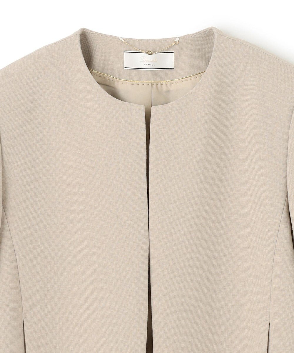 BEIGE， 【L-size】SOPHIA / ノーカラージャケット 
