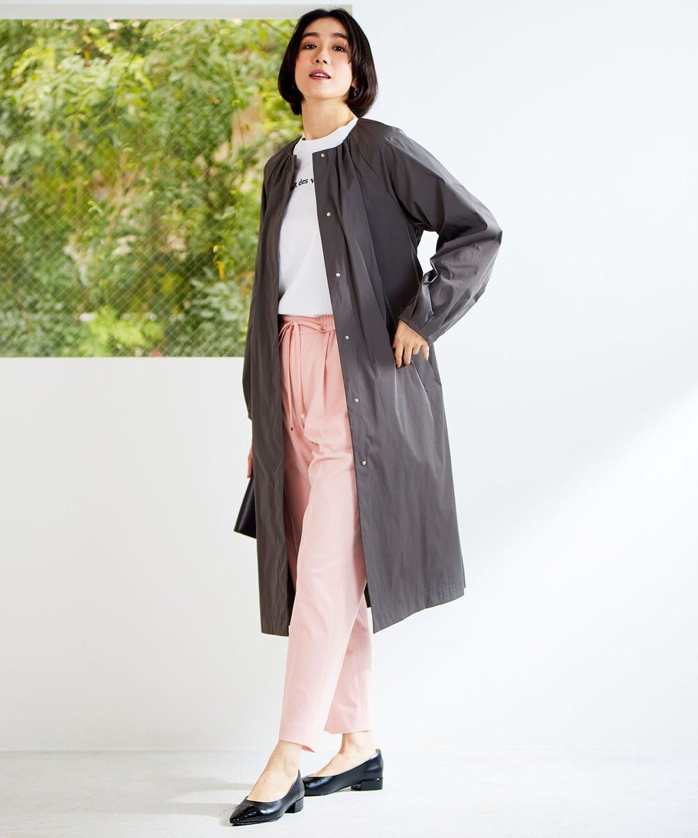 自由区 L 【洗える】メモリーノーカラー コート 