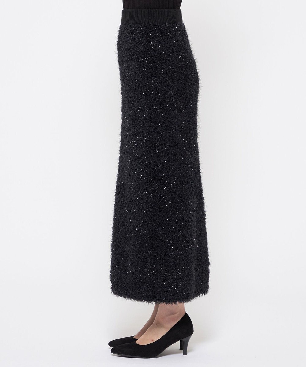 uncrave ヘアリー ラメ ニット スカート（uncrave WHITE） 