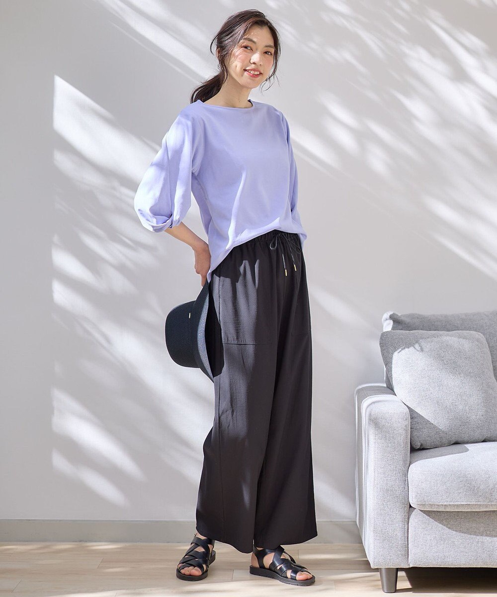 ANY L 【洗濯機可能/接触冷感/UVケア/イージーケア】清涼リラックスパンツ 