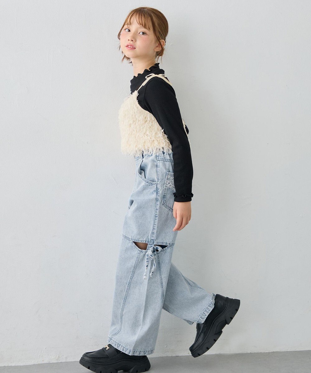 ANY KIDS 【2点セット】Tシャツ×フェザーライク キャミソール 