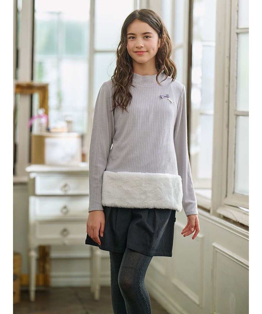 組曲 KIDS 【150-160㎝】レースアップ キュロット 