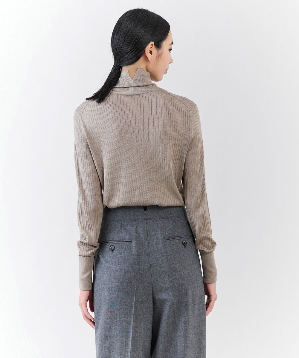 23区 【エステータ】シルクリブ タートルニット 