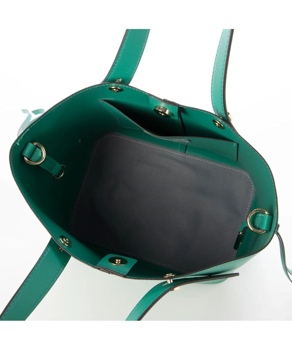 UNBILLION cachecache スタッズポイント両面合皮2wayトートバッグ 