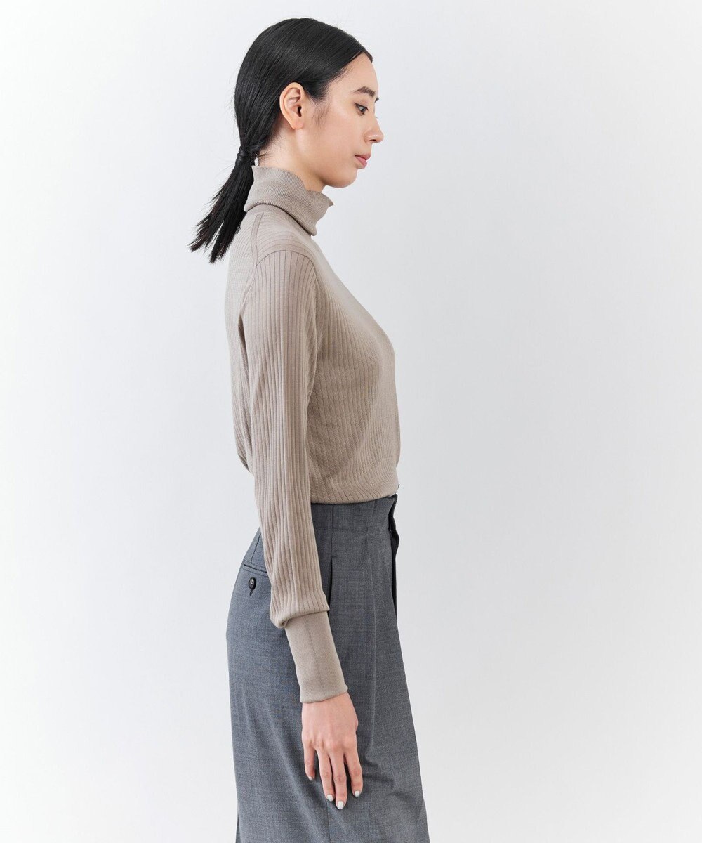 23区 【エステータ】シルクリブ タートルニット 