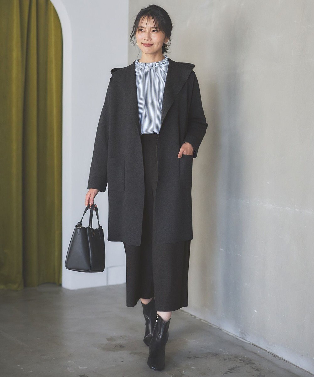 ANY 【洗濯機可】フーディーコーディガン 