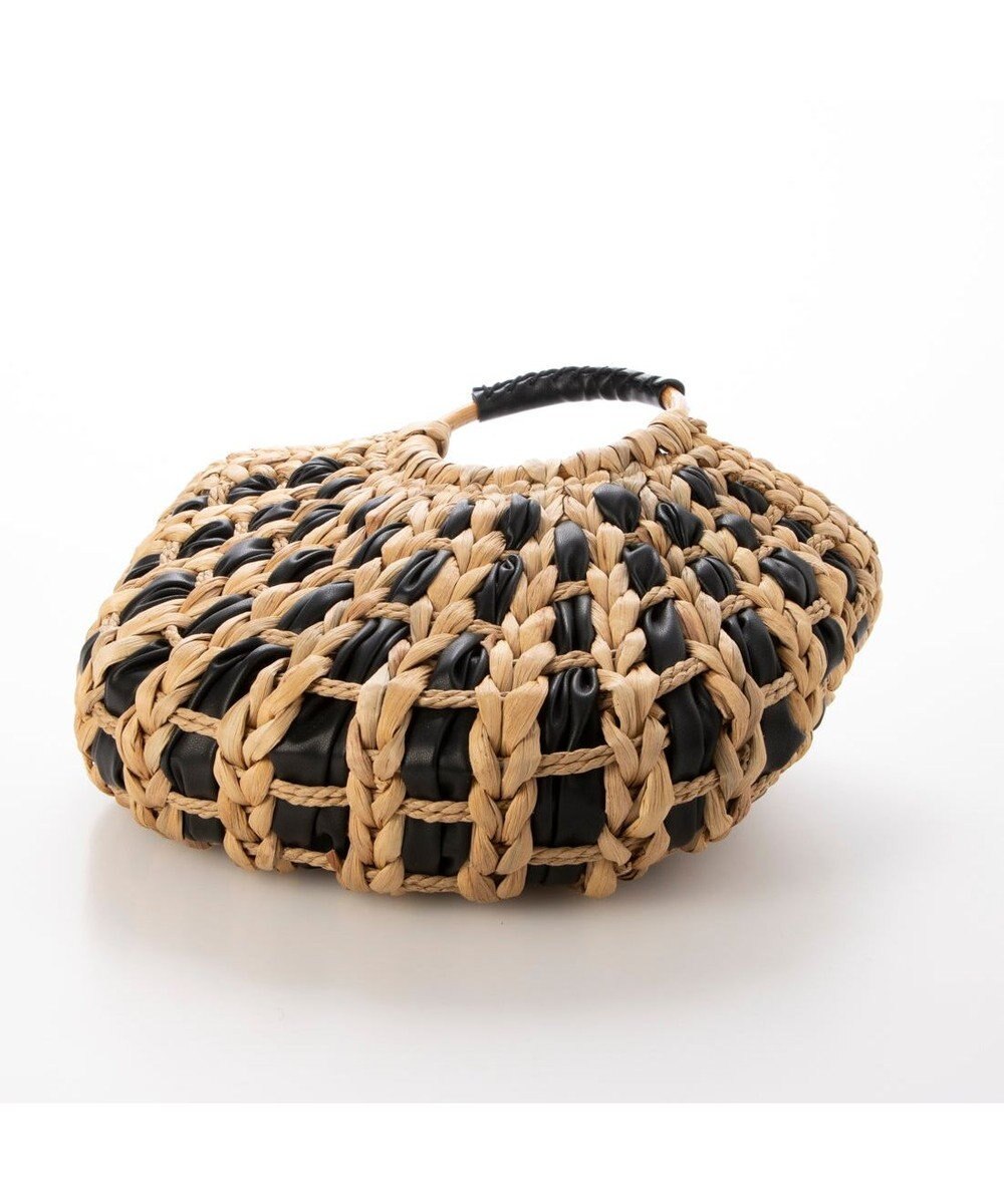 UNBILLION カシュカシュ cachecache / バンクワンコンビラウンドカゴバッグ 