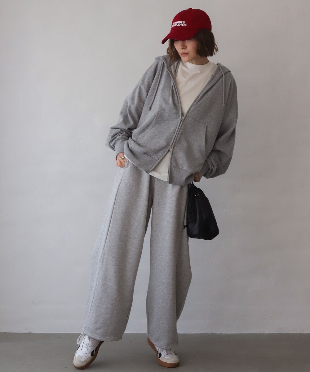 WEGO 【ユニセックス着用ITEM/MLサイズ展開】コンパクトフィットダブルZIPパーカー 