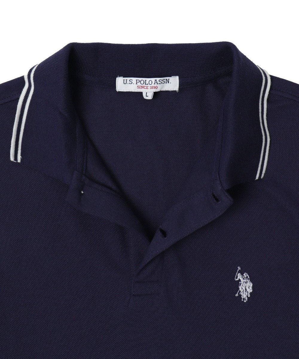 WEGO 【ユニセックス着用ITEM/SMLサイズ展開】別注USPOLOラインポロシャツ 