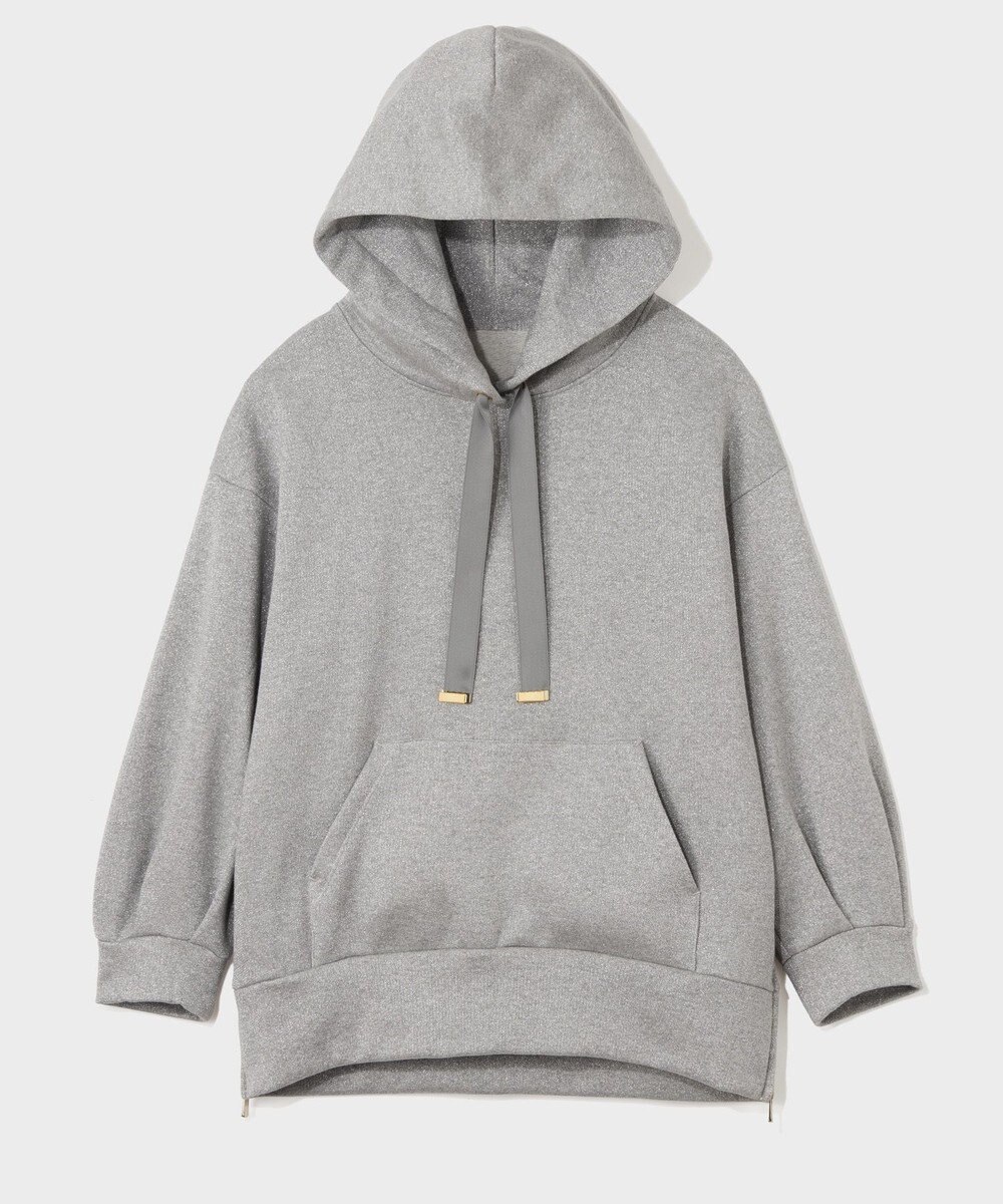 GRACE CONTINENTAL ラメ起毛裏毛フーディ 