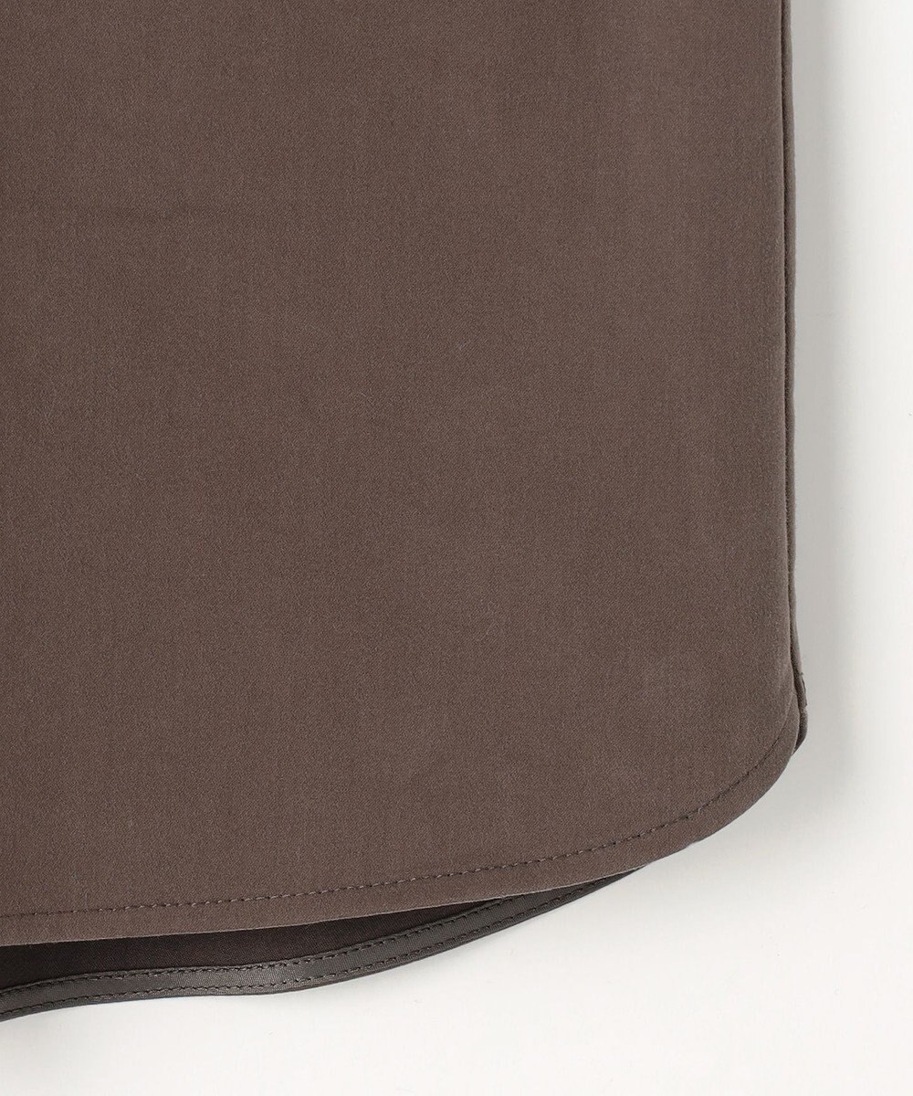 自由区 ブラッシュドコットンサテン シャツ 