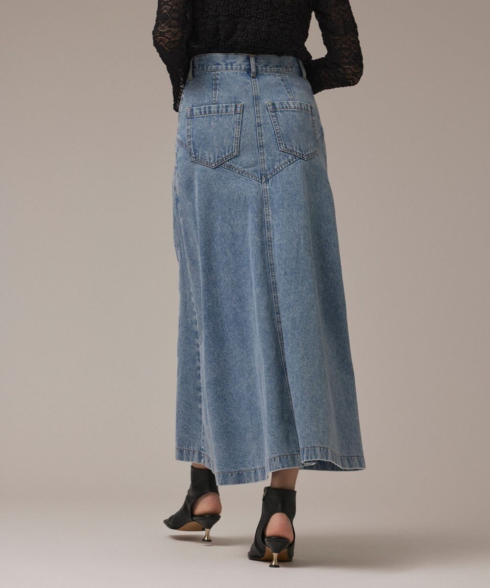 GRACE CONTINENTAL エンボスデニムスカート 