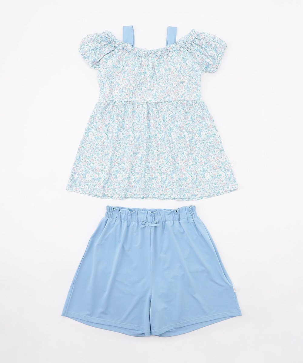 組曲 KIDS 【SS-Lサイズ】 ボタニカルフラワースイムウェア(セパレート) 