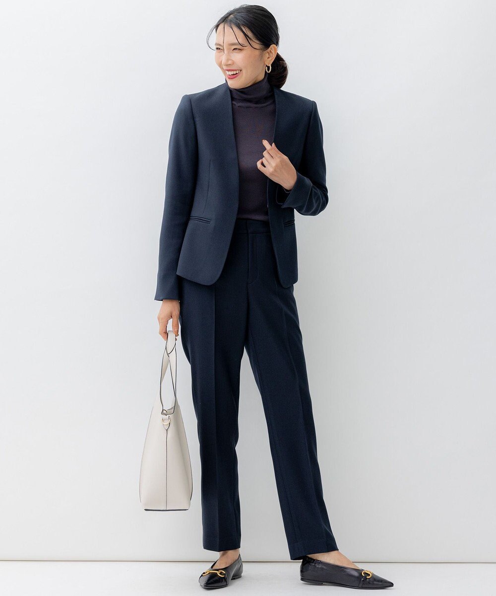 23区 S 【洗える】スムージーコットン シアーリブ ニット 