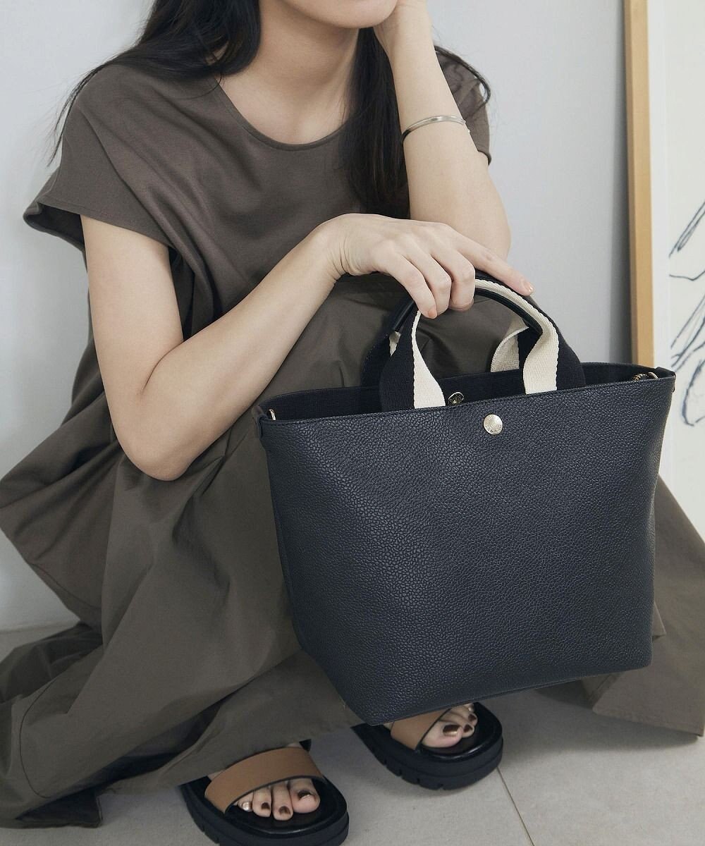 TOPKAPI 【Breath TOPKAPI】SCOTCH GRAIN スコッチグレイン プレーン 2トーンテープ ハンドル トートバッグ S 