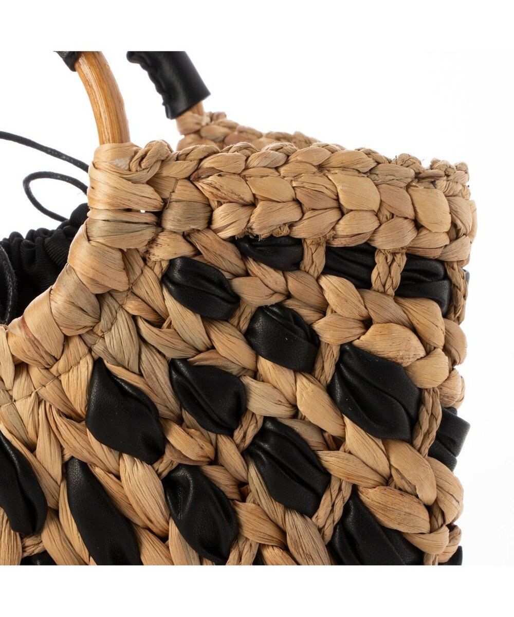 UNBILLION カシュカシュ cachecache / バンクワンコンビラウンドカゴバッグ 