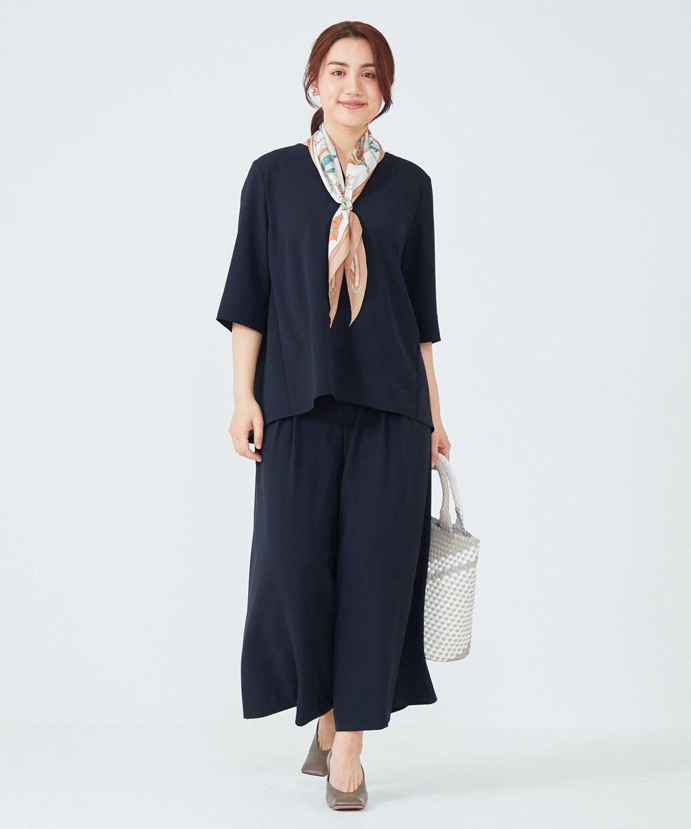 23区 L 【Lサイズ限定】ハイストレッチツイル パンツ 