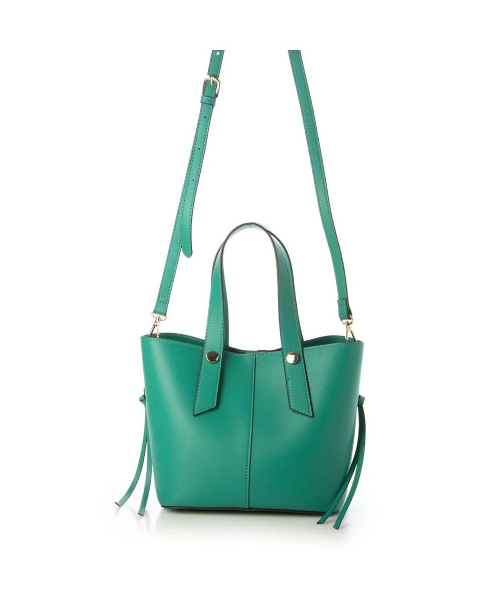 UNBILLION cachecache スタッズポイント両面合皮2wayトートバッグ 