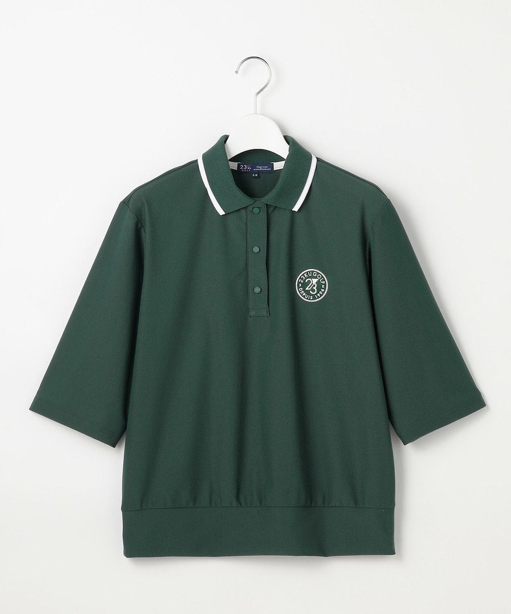 23区GOLF 【WOMEN】AIR TOOL七分袖ポロシャツ 