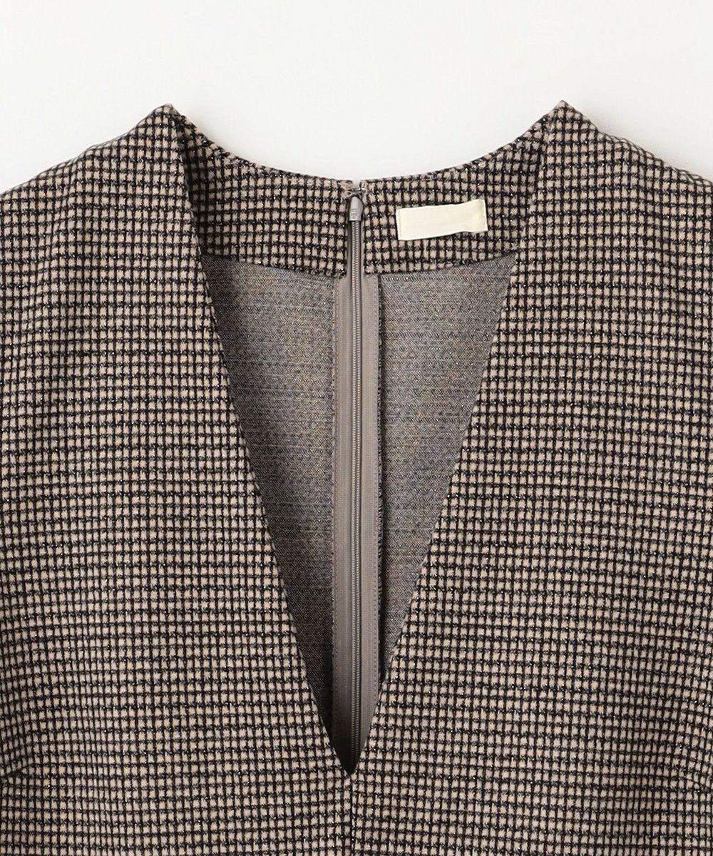 ANY ラメチェックジャガードワンピース 