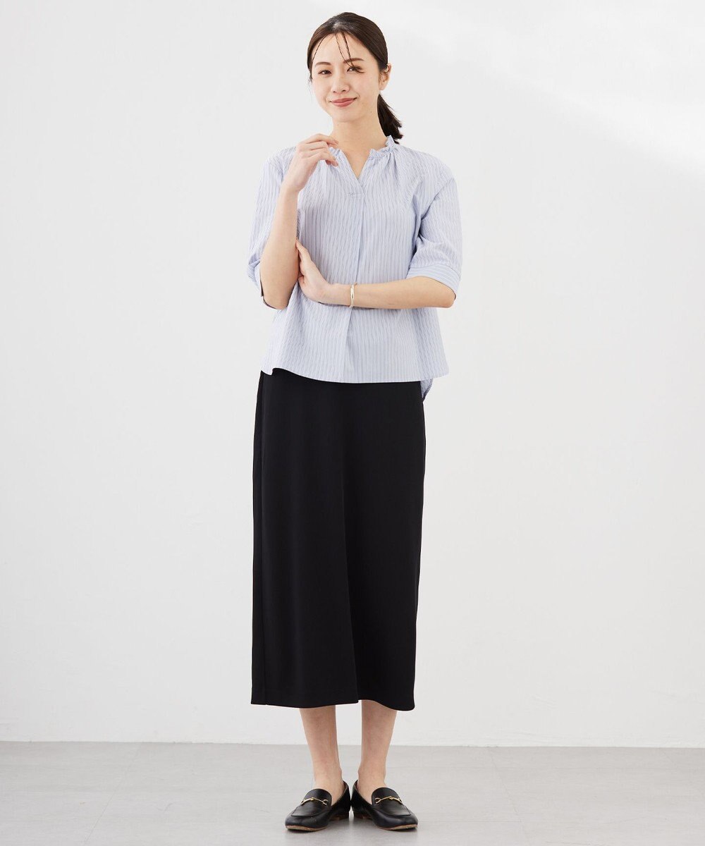 J.PRESS LADIES S 【洗える】ストレッチリブフェイス スカート 
