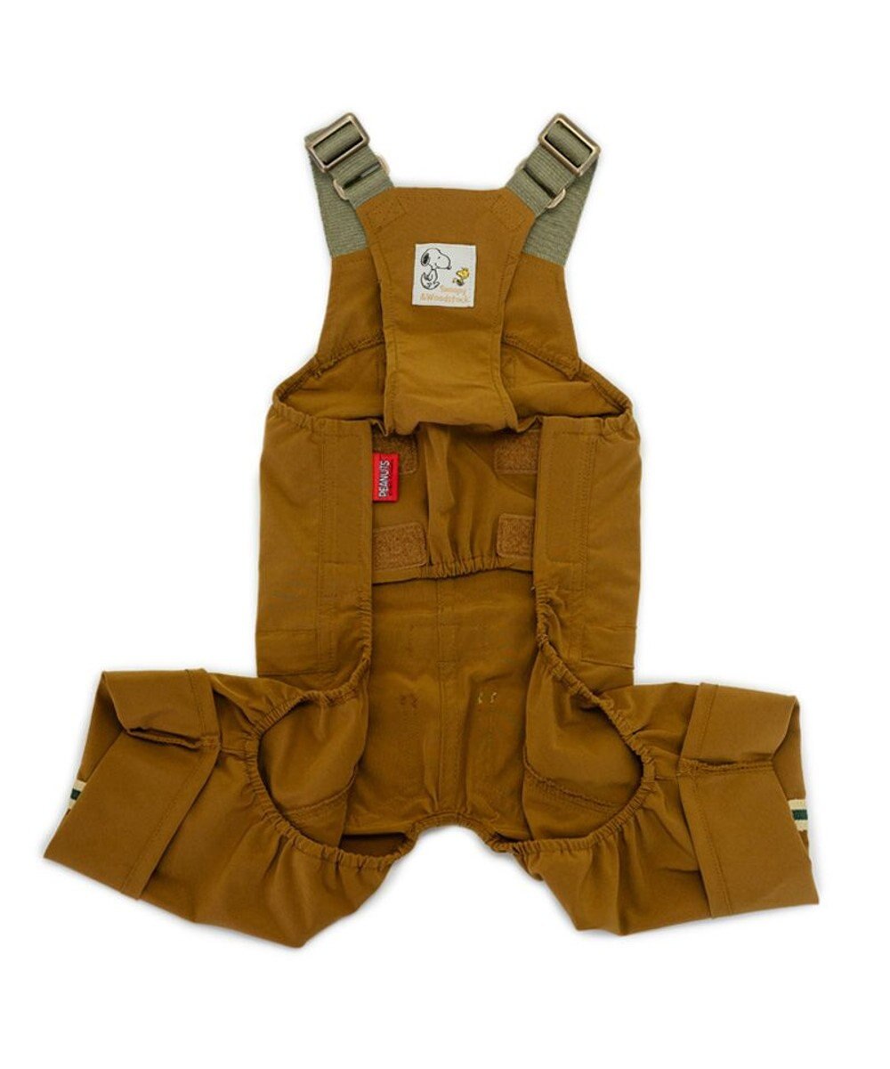 PET PARADISE スヌーピー マスコット付き オーバーオール ブラウン 中型犬 大型犬 