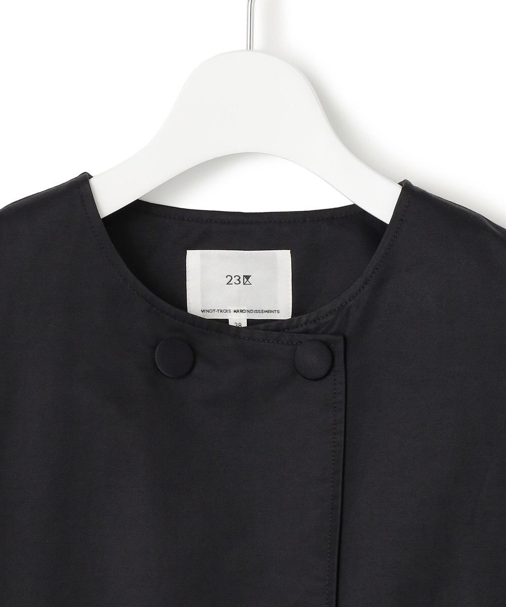 23区 【VERYコラボ/撥水加工】グロッシーツイル アウター 