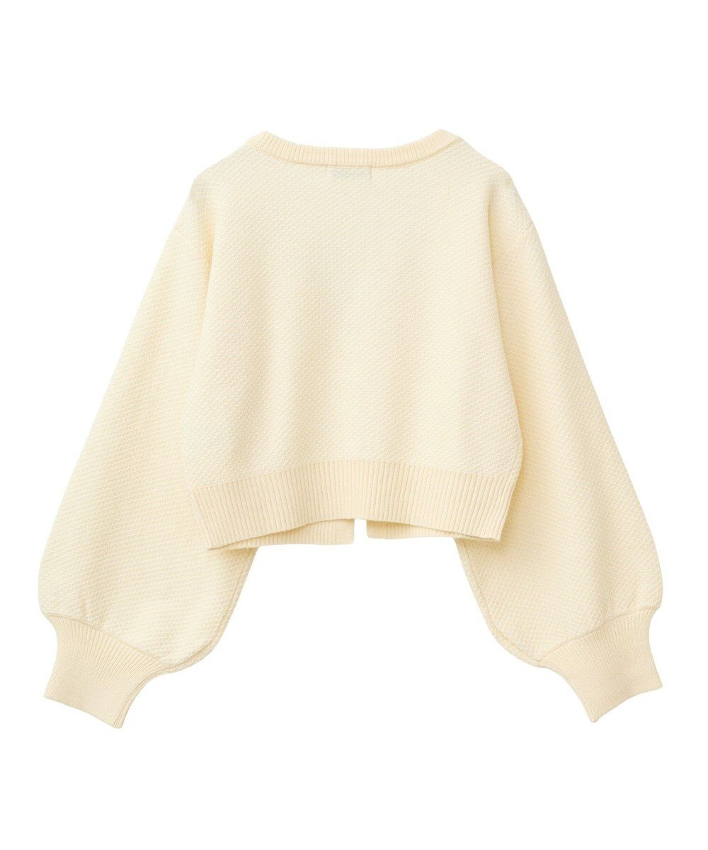 earth music&ecology パールボタンショートニットカーディガン 