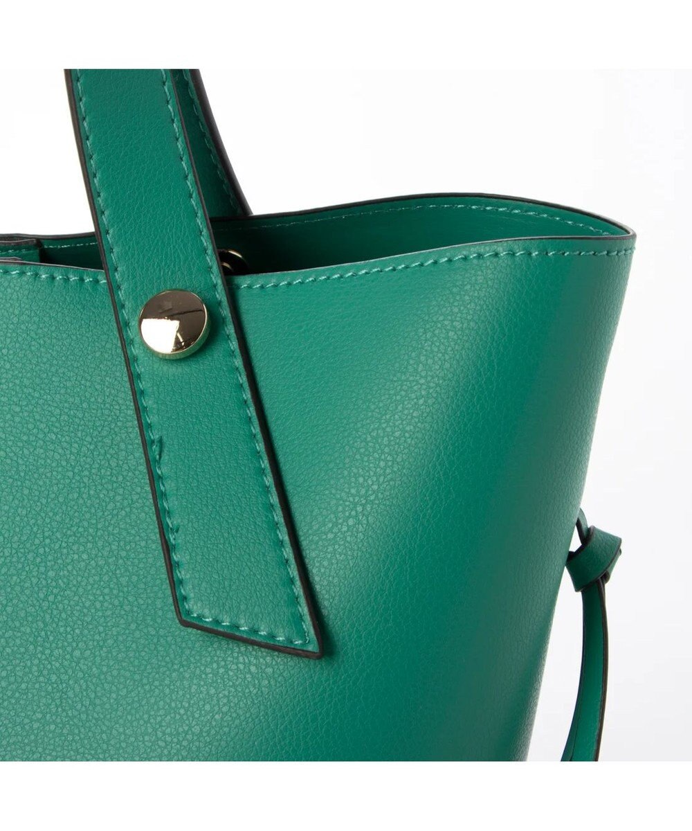 UNBILLION cachecache スタッズポイント両面合皮2wayトートバッグ 