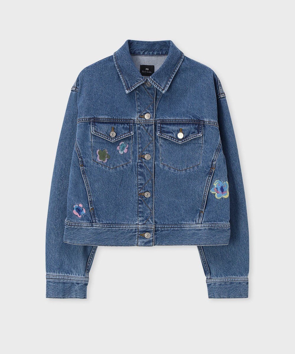 Paul Smith PS Happy フラワーエンブロイダリー デニムジャケット 