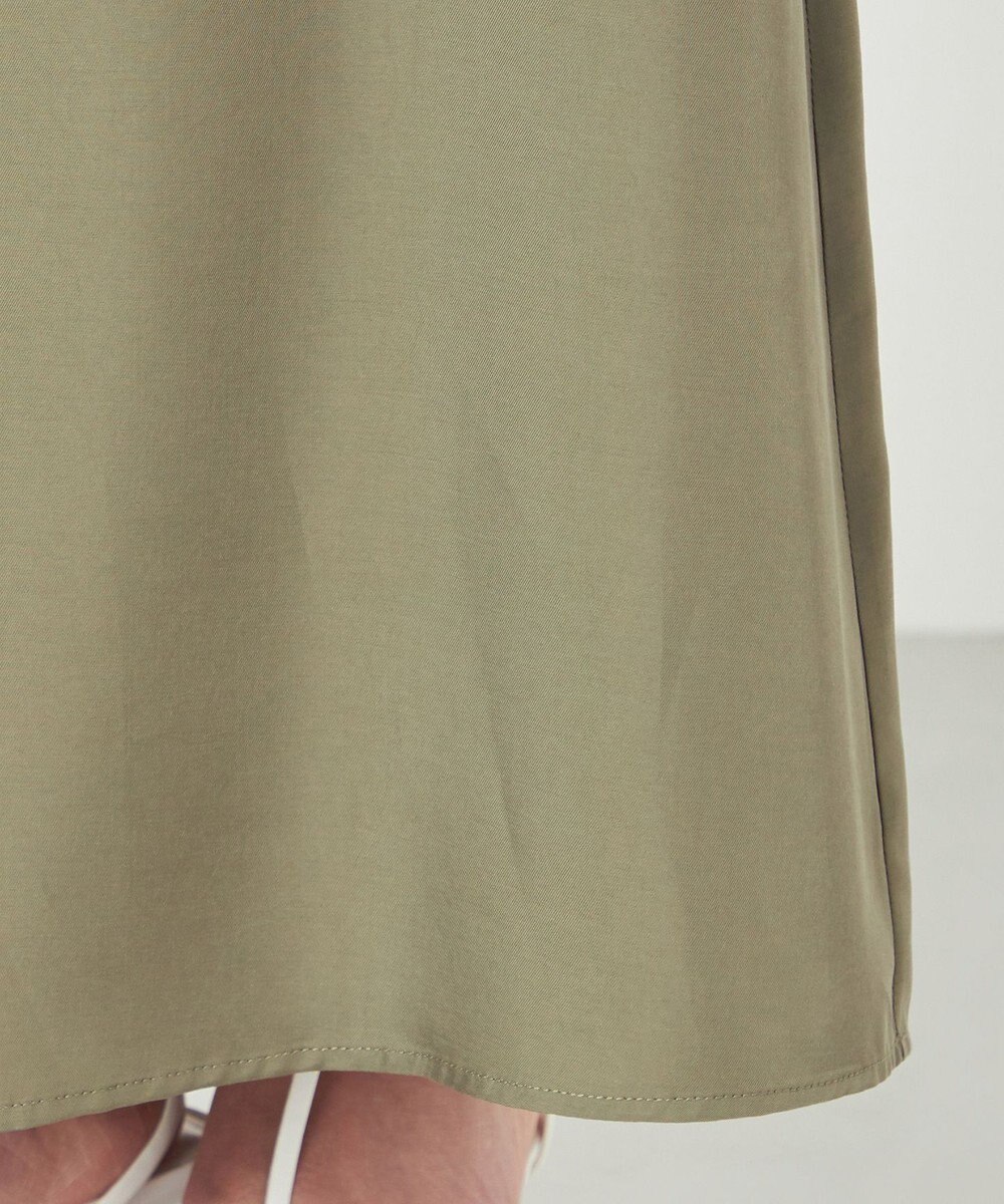 NAVE 【ReNAVE・セットアップ可/洗える/UVケア/接触冷感】フィブリルシャンブレー Aラインスカート 