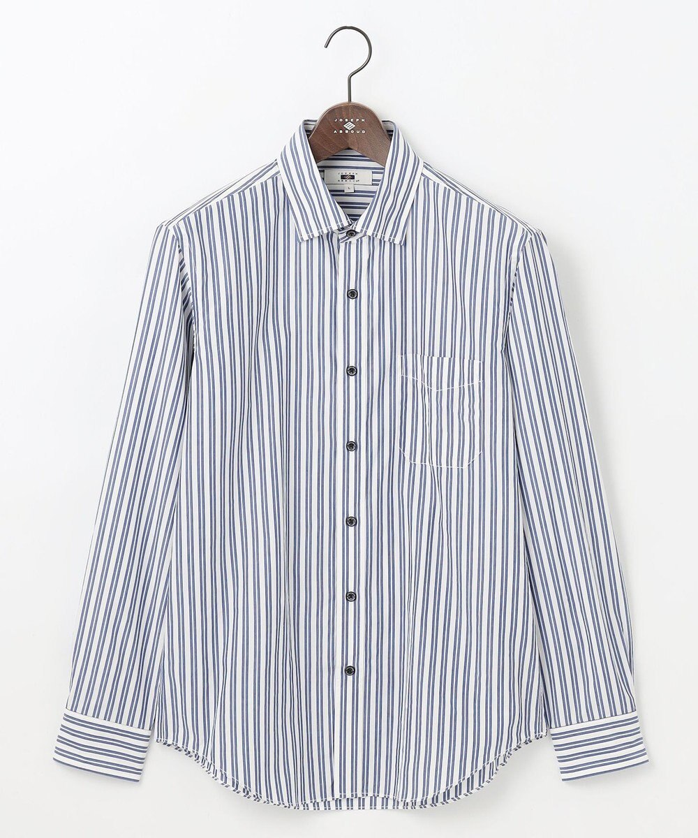 JOSEPH ABBOUD 【シルク×綿ブレンド】シルクコットンストライプ シャツ 