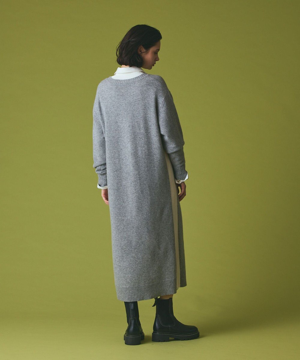 GRACE CONTINENTAL ライン配色ニットワンピース 